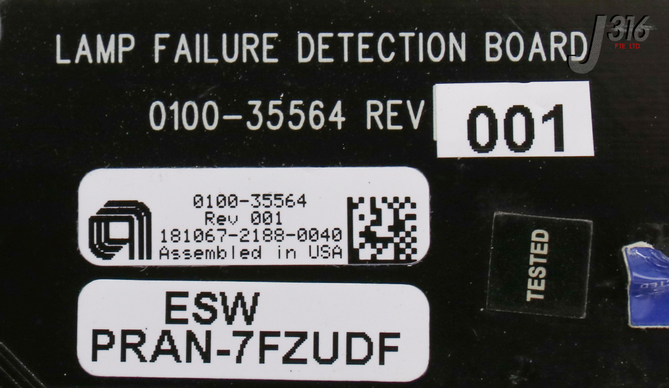 ケース 22811 APPLIED MATERIALS PCB ASSEMBLY, LAMP FAILURE, DETECTOR, XE